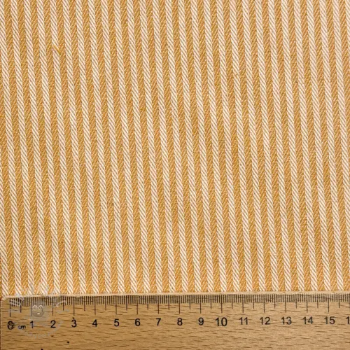 Dekorationstyg DOBBY Colored stripe ochre