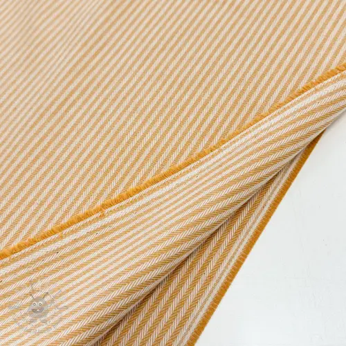 Dekorationstyg DOBBY Colored stripe ochre