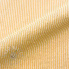 Dekorationstyg DOBBY Colored stripe warm yellow