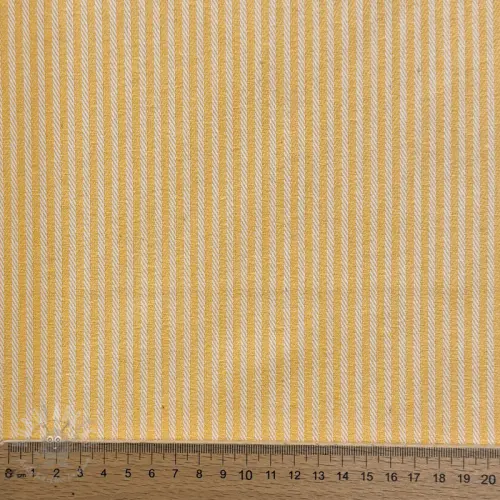 Dekorationstyg DOBBY Colored stripe warm yellow