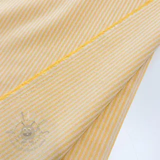 Dekorationstyg DOBBY Colored stripe warm yellow