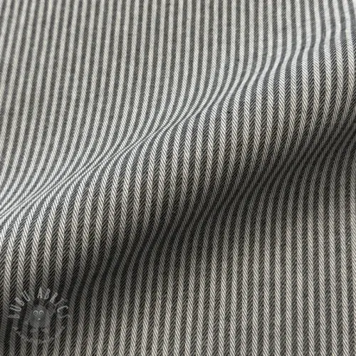 Dekorationstyg DOBBY Colored stripe graphite