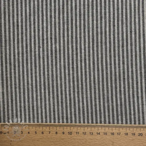 Dekorationstyg DOBBY Colored stripe graphite