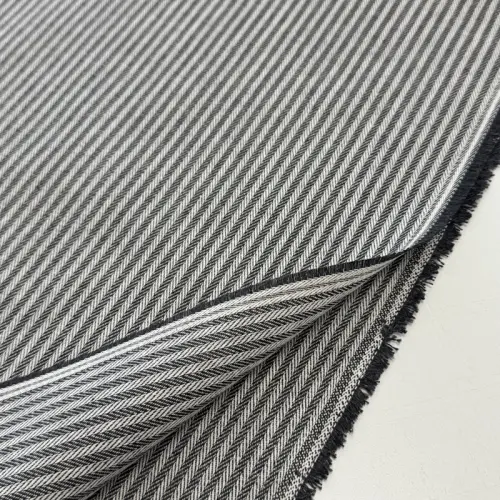 Dekoračná látka DOBBY Colored stripe graphite