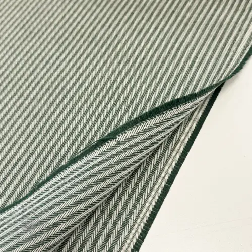 Dekorationstyg DOBBY Colored stripe bottle green