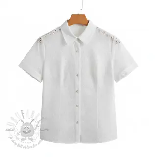 Bomullstyg EMBROIDERY 2 side Camelia
