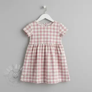 Bomullstyg FLANNEL BIG Check light pink
