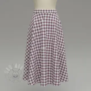 Bomullstyg FLANNEL BIG Check mauve