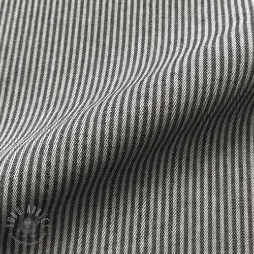 Dekorationstyg DOBBY Colored stripe black