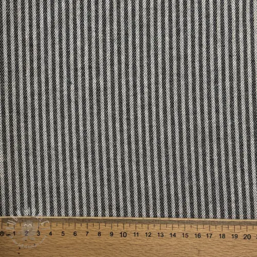 Dekorationstyg DOBBY Colored stripe black