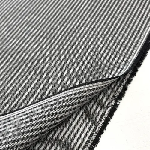 Dekorationstyg DOBBY Colored stripe black