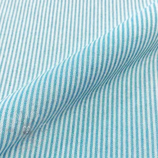 Dekorationstyg DOBBY Colored stripe turquoise