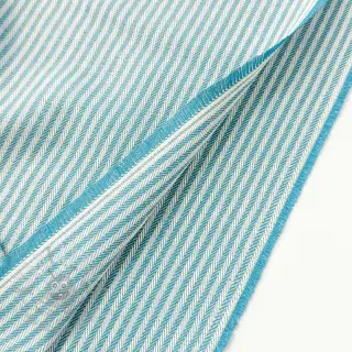 Dekorationstyg DOBBY Colored stripe turquoise