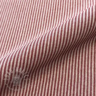 Dekorationstyg DOBBY Colored stripe burgundy