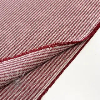 Dekorationstyg DOBBY Colored stripe burgundy