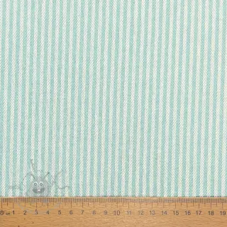 Dekorationstyg DOBBY Colored stripe mint