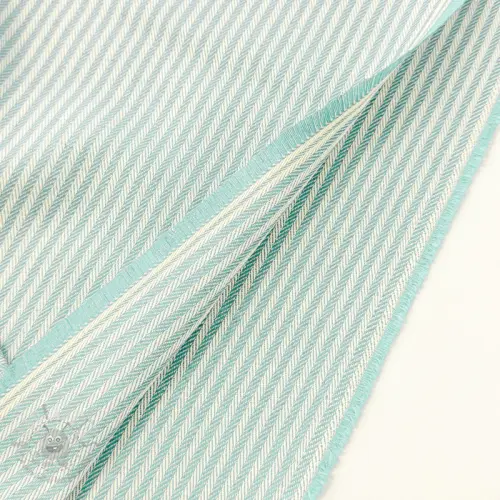 Dekorationstyg DOBBY Colored stripe mint