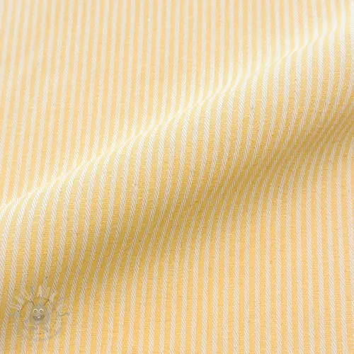 Dekorationstyg DOBBY Colored stripe pastel yellow