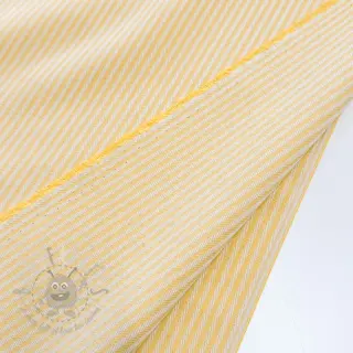 Dekorationstyg DOBBY Colored stripe pastel yellow