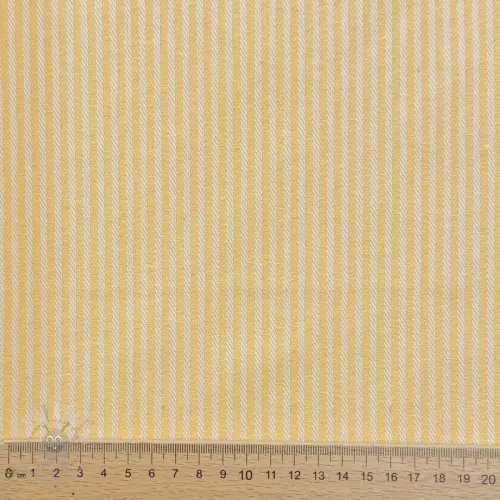 Dekorationstyg DOBBY Colored stripe pastel yellow