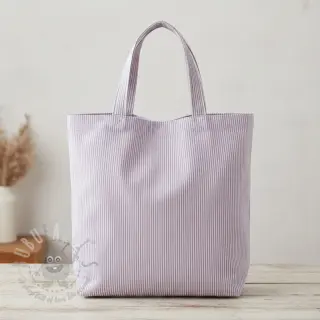 Dekorationstyg DOBBY Colored stripe lavender