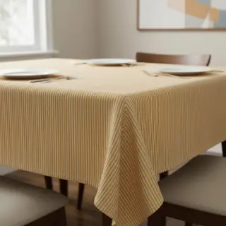Dekoračná látka DOBBY Colored stripe ochre