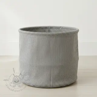 Dekorationstyg DOBBY Colored stripe graphite