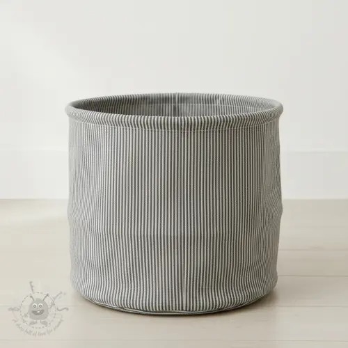 Dekorationstyg DOBBY Colored stripe graphite