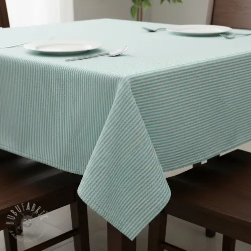 Dekorationstyg DOBBY Colored stripe mint