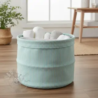 Dekorationstyg DOBBY Colored stripe mint