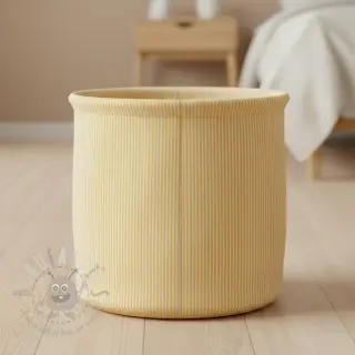 Dekorationstyg DOBBY Colored stripe pastel yellow