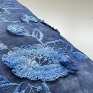 Bavlnená látka TIE DYE EMBROIDERY Flora design B
