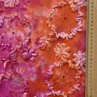 Bomullstyg TIE DYE EMBROIDERY Eva tape design F