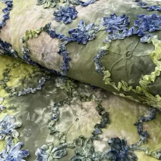 Bomullstyg TIE DYE EMBROIDERY Eva tape design Och