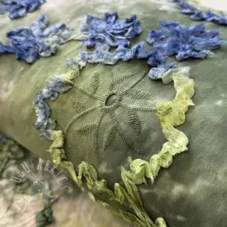 Bomullstyg TIE DYE EMBROIDERY Eva tape design Och