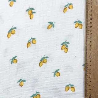 Dvojitá gázovina/mušelín Fruits lemon ORGANIC