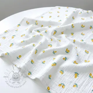 Dubbelgasväv/muslin Fruits lemon ORGANIC
