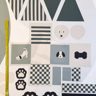 Bavlnená látka Dog PANEL digital print