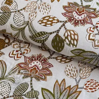 Dekorationstyg jacquard Soliman allover blanc