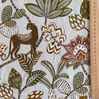 Dekorationstyg jacquard Soliman allover blanc