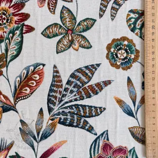 Dekorationstyg jacquard Neroli allover blanc