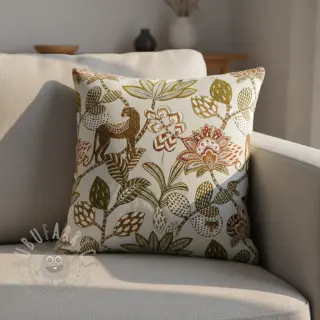 Dekorationstyg jacquard Soliman allover blanc