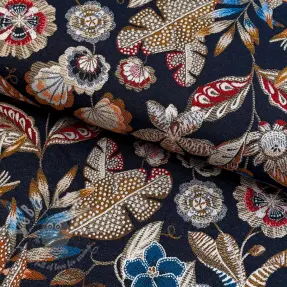Dekorationstyg jacquard Neroli allover nuit