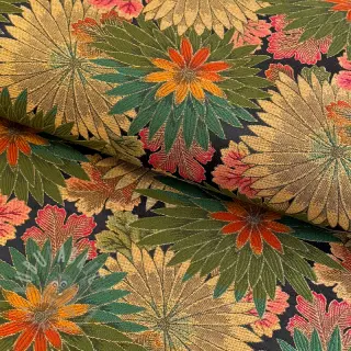 Dekorationstyg jacquard Matcha allover kaki