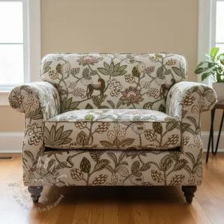 Dekorationstyg jacquard Soliman allover blanc