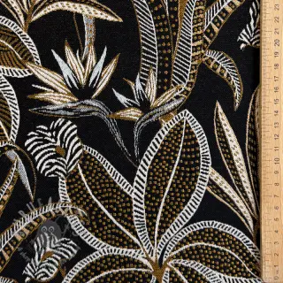 Dekorationstyg jacquard Moranto allover noir