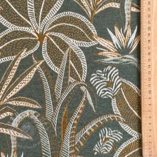 Dekorationstyg jacquard Moranto allover kaki