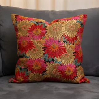 Dekoračná látka jacquard Matcha allover rouge