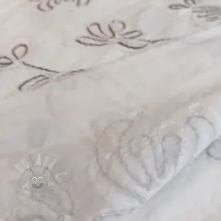 Bomullstyg EMBROIDERY Loom En Light off white