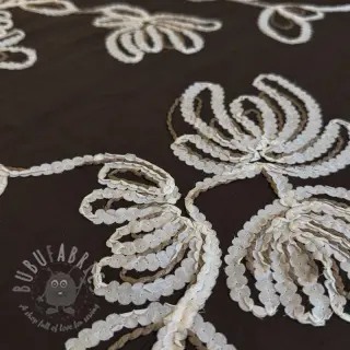 Bomullstyg EMBROIDERY Loom En Light brown